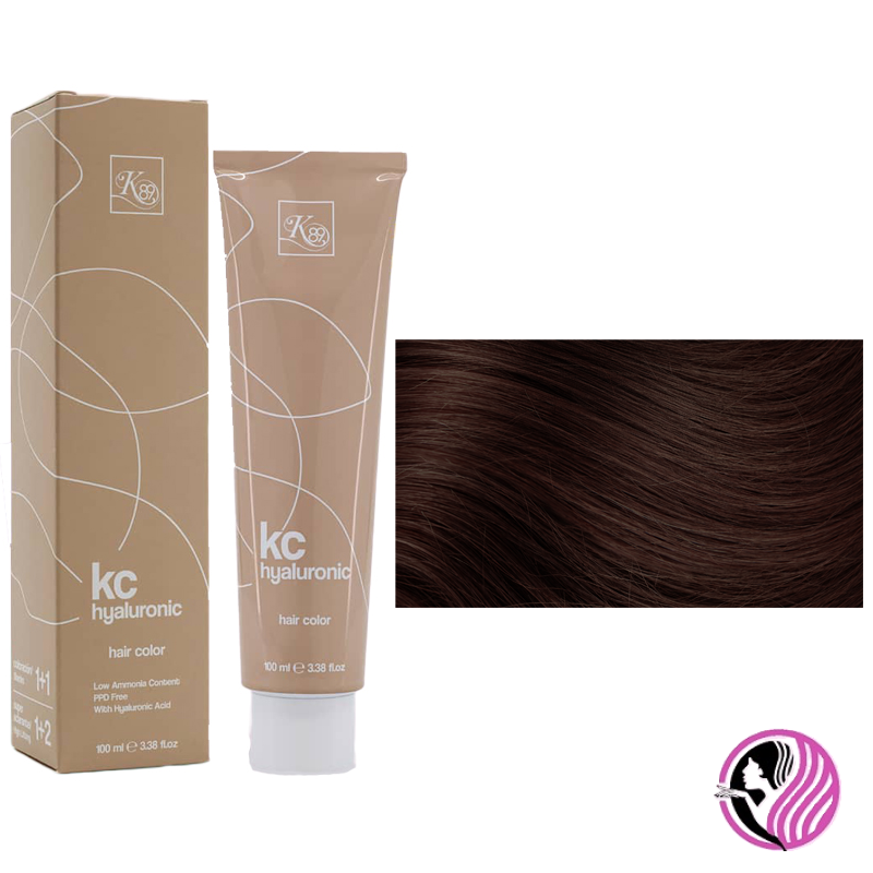 K89 KC Hyaluronic farba na vlasy 100ml - Farba: 5.08 Svetlo-hnedá prírodná čokoláda