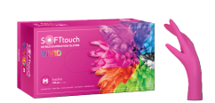 Nitrilové rukavice Soft Care VIVID FUCHSIA 100 ks