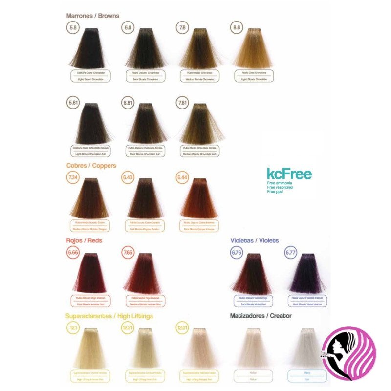 K89 KC Free farba na vlasy - Farba: 6.11 Dark Blonde Intense Ash - Tmavá blond intenzívna popolavá