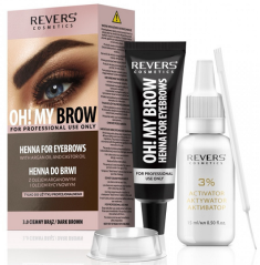 Henna OH!MY BROW Tmavo-hnedá s arganovým olejom a ricínovým olejom