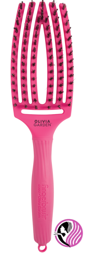 Olivia Garden Fingerbrush M Hot Pink