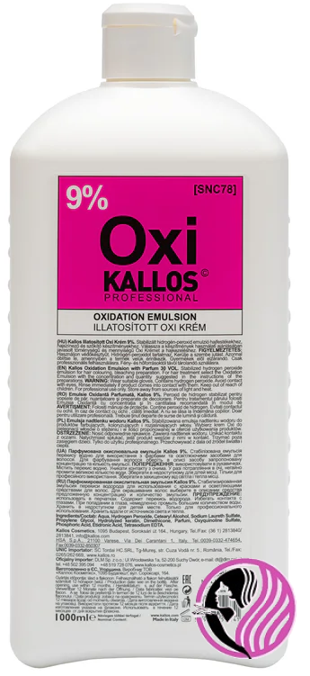 Kallos OXI krémový peroxid 9% 1000 ml
