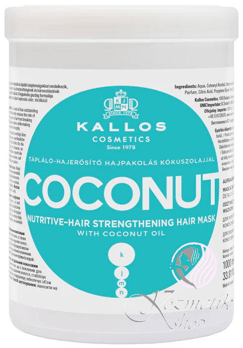 Kallos KJMN COCONUT maska na vlasy s kokosovým olejom 1000 ml