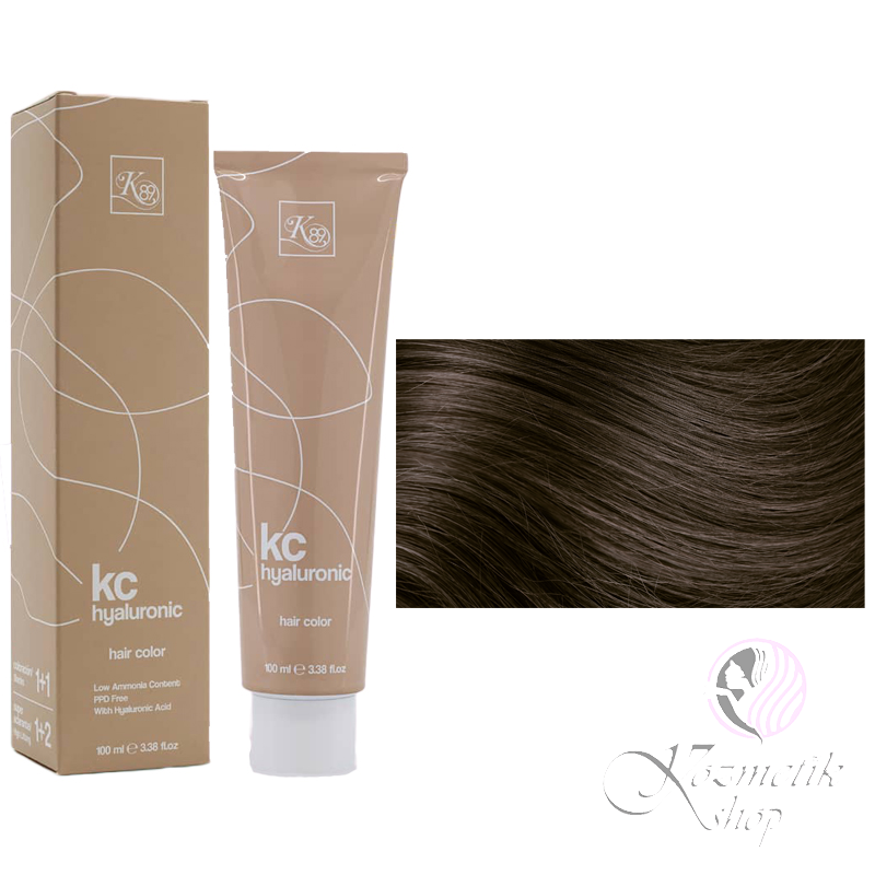 K89 KC Hyaluronic farba na vlasy 100ml - Farba: 7.13 Stredná blond zlatá popolavá - Beige Sand - Medium Blonde Ash Gold