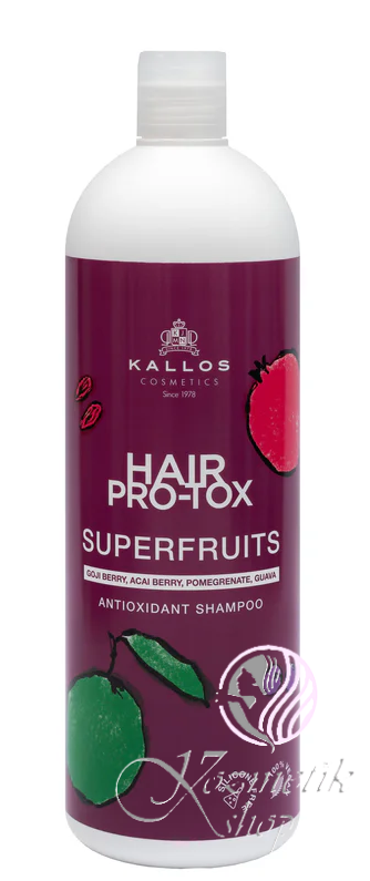 Kallos Hair PRO-TOX SUPERFRUITS antioxidačný šampón na vlasy - Objem: 1000ml