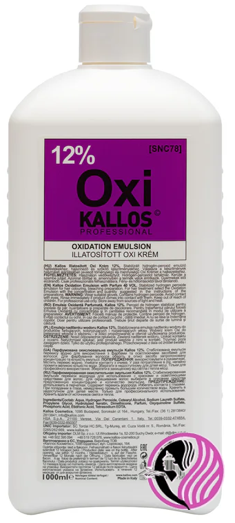 Kallos OXI krémový peroxid 12% 1000 ml