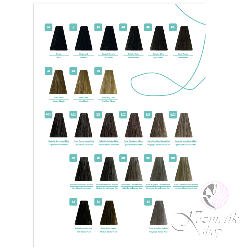 K89 KC FREE vzorkovník farieb na vlasy