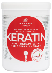 Kallos KERATIN & PEPPER maska na vlasy 1000 ml