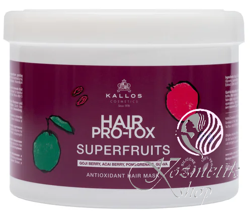 Kallos Hair PRO-TOX SUPERFRUITS antioxidačná maska na vlasy Kallos Hair PRO-TOX SUPERFRUITS antioxidačná maska na vlasy