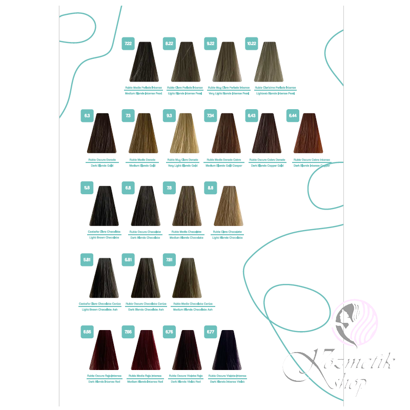 K89 KC FREE vzorkovník farieb na vlasy