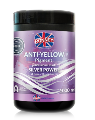 Ronney Silver Power Anti-YELLOW maska na vlasy 1000ml