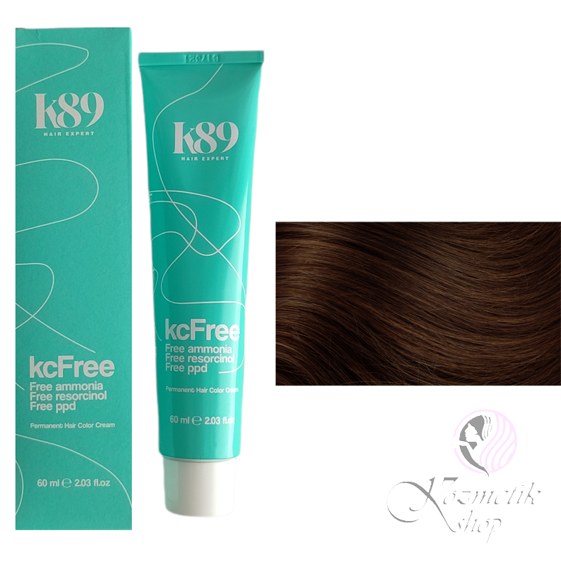 K89 KC Free profesionálna farba na vlasy bez amoniaku 60 ml - Farba: 7.3 Medium Blonde Gold - Stredná blond zlatá