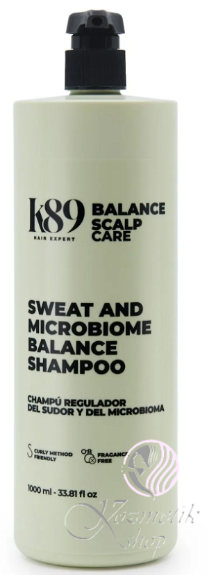K89 Scalp Care Sweat and Microbiome Balance – Šampón pre rovnováhu pokožky hlavy 1000 ml