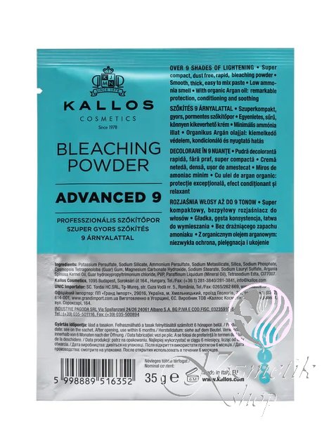 Kallos KJMN Advanced 9 melír 35 g